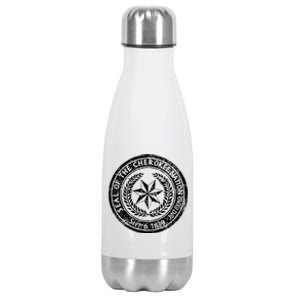 CHEROKEE NATION SEAL NATIVE AMERICAN TRIBE PRIDE HONOR Stainless Steel Insulated Water Bottle