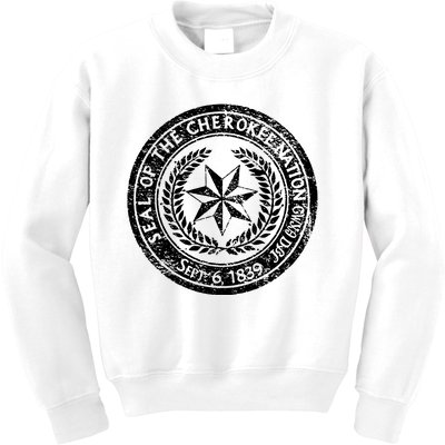 CHEROKEE NATION SEAL NATIVE AMERICAN TRIBE PRIDE HONOR Kids Sweatshirt