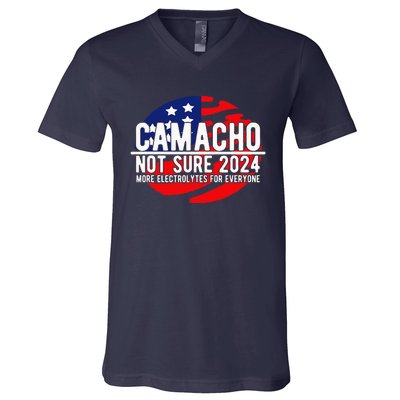 Camacho Not Sure For President 2024 Usa V-Neck T-Shirt