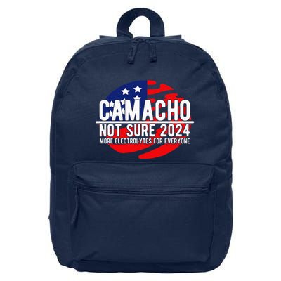 Camacho Not Sure For President 2024 Usa 16 in Basic Backpack