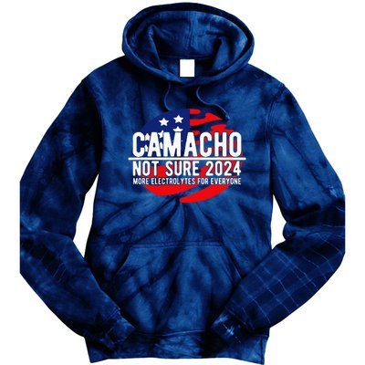 Camacho Not Sure For President 2024 Usa Tie Dye Hoodie