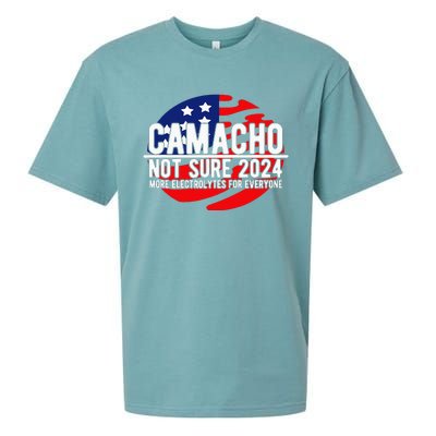 Camacho Not Sure For President 2024 Usa Sueded Cloud Jersey T-Shirt