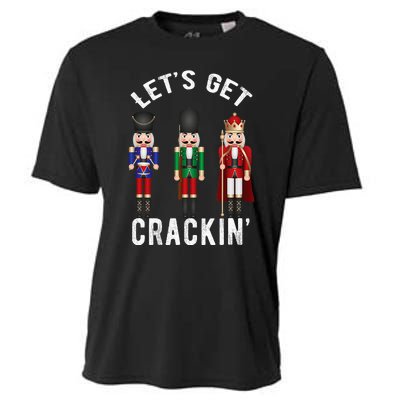 Christmas Nutcracker Squad Lets Get Crackin Ballet Cooling Performance Crew T-Shirt