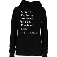 Character Name Stack Womens Funnel Neck Pullover Hood