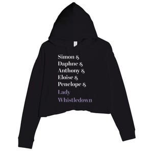 Character Name Stack Crop Fleece Hoodie