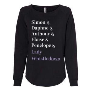 Character Name Stack Womens California Wash Sweatshirt