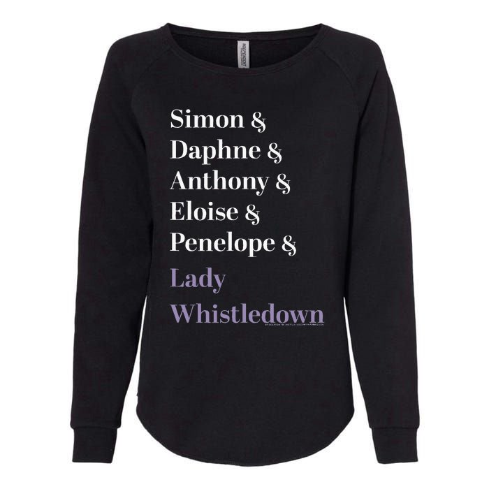 Character Name Stack Womens California Wash Sweatshirt