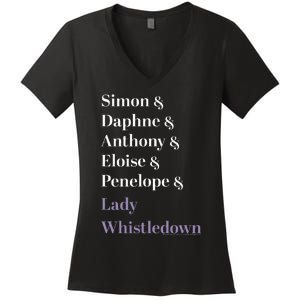 Character Name Stack Women's V-Neck T-Shirt