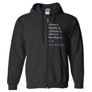 Character Name Stack Full Zip Hoodie