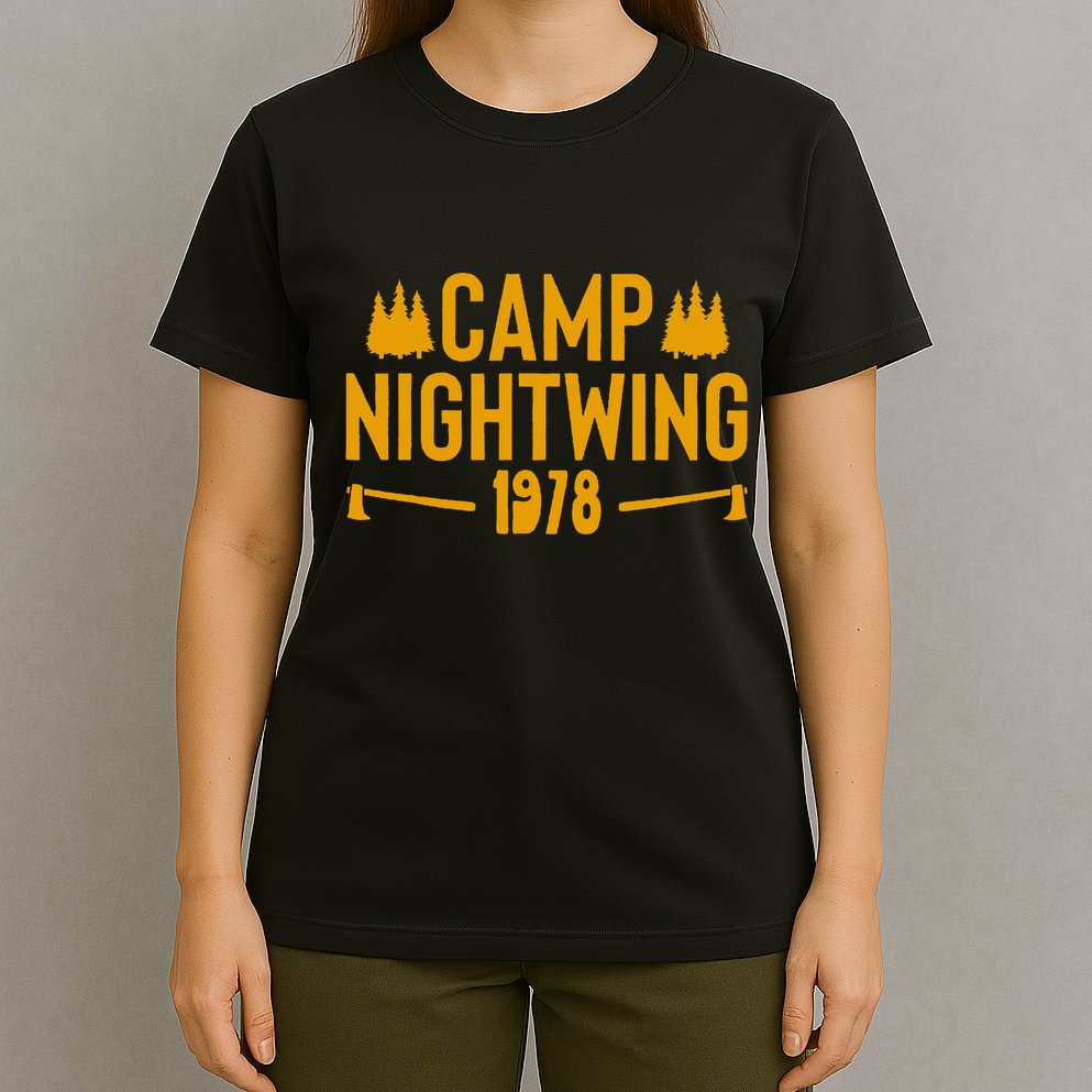 Camp Nightwing Scary Horror Halloween Costume T-Shirt