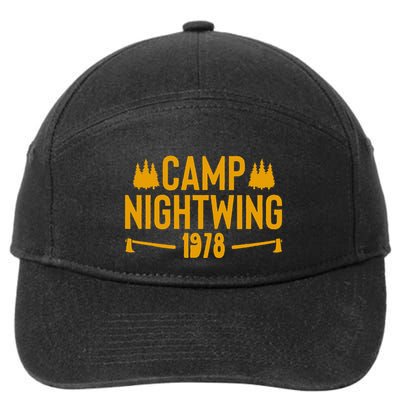 Camp Nightwing Scary Horror Halloween Costume 7-Panel Snapback Hat