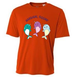 Cool Narwhal Squad Gift Great Gift Funny Birthday Gift Cooling Performance Crew T-Shirt