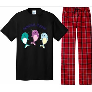 Cool Narwhal Squad Gift Great Gift Funny Birthday Gift Pajama Set