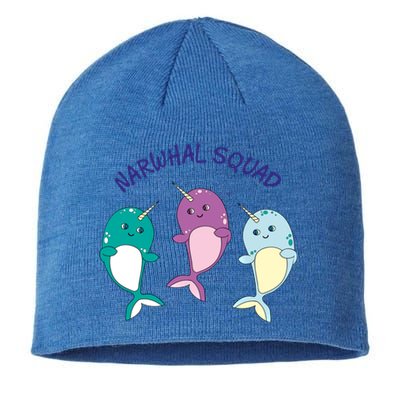 Cool Narwhal Squad Gift Great Gift Funny Birthday Gift Sustainable Beanie