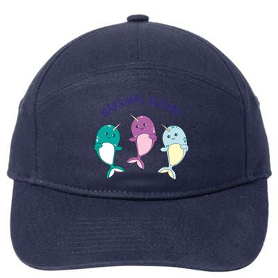 Cool Narwhal Squad Gift Great Gift Funny Birthday Gift 7-Panel Snapback Hat