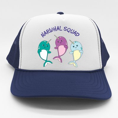 Cool Narwhal Squad Gift Great Gift Funny Birthday Gift Trucker Hat