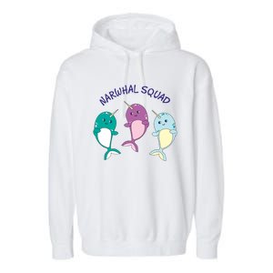 Cool Narwhal Squad Gift Great Gift Funny Birthday Gift Garment-Dyed Fleece Hoodie