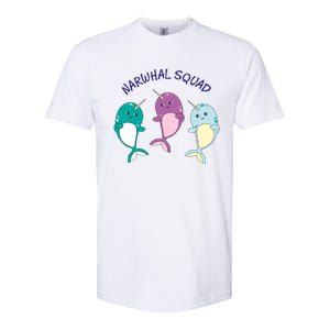 Cool Narwhal Squad Gift Great Gift Funny Birthday Gift Softstyle CVC T-Shirt