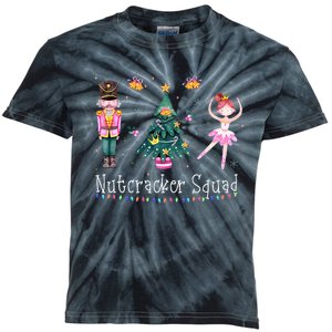 Christmas Nutcracker Squad Ballet Dance Kids Girls Kids Tie-Dye T-Shirt