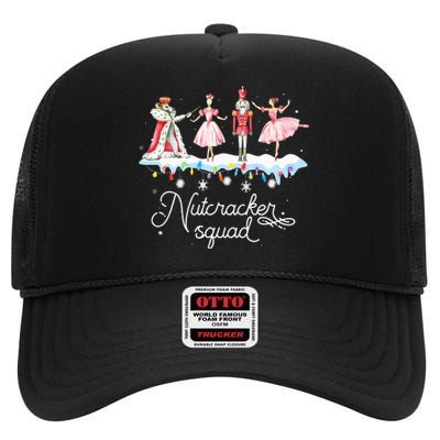 Christmas Nutcracker Squad Ballet Dance High Crown Mesh Back Trucker Hat