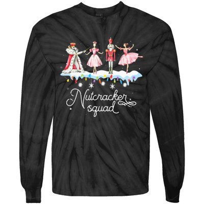 Christmas Nutcracker Squad Ballet Dance Tie-Dye Long Sleeve Shirt