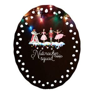 Christmas Nutcracker Squad Ballet Dance Ceramic Oval Ornament