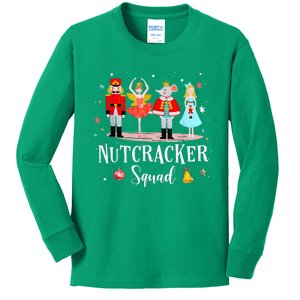 Christmas Nutcracker Squad Ballet Dance Kids Long Sleeve Shirt