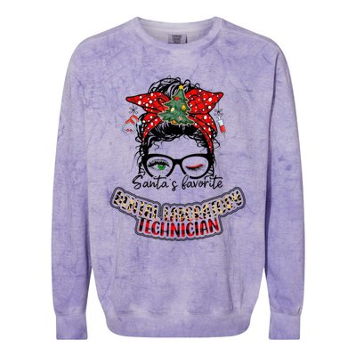 Christmas Nurse Santas Dental Laboratory Technician Love Gift Colorblast Crewneck Sweatshirt