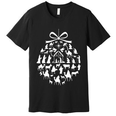 christmas nativity scene ornament  Premium T-Shirt