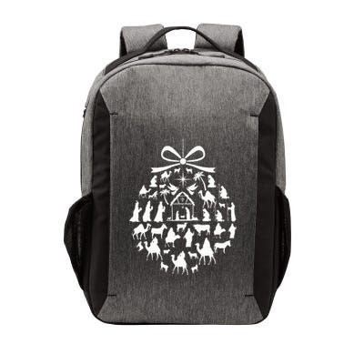 christmas nativity scene ornament  Vector Backpack