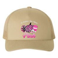 Cute Nurse Scrub Life In October We Wear Pin.K Breast Cancer Yupoong Adult 5-Panel Trucker Hat