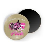 Cute Nurse Scrub Life In October We Wear Pin.K Breast Cancer Magnet