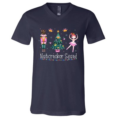 Christmas Nutcracker Squad Ballet Dance  V-Neck T-Shirt