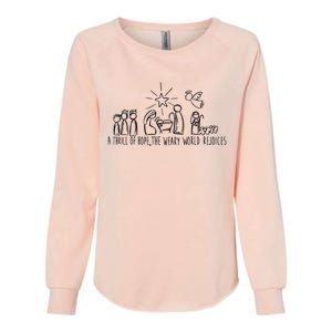 Christian Nativity Scene Womens California Wash Sweatshirt