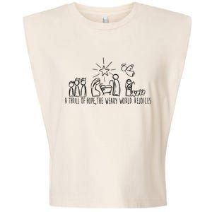 Christian Nativity Scene Garment-Dyed Women's Muscle Tee