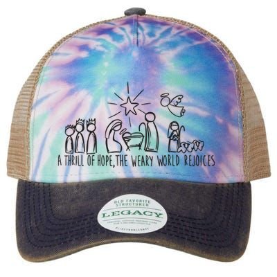 Christian Nativity Scene Legacy Tie Dye Trucker Hat