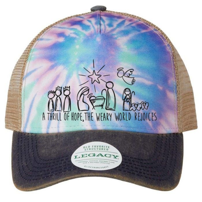 Christian Nativity Scene Legacy Tie Dye Trucker Hat