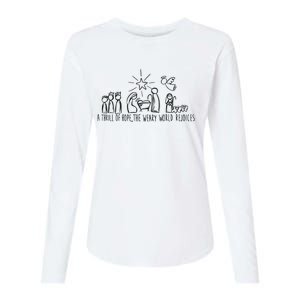 Christian Nativity Scene Womens Cotton Relaxed Long Sleeve T-Shirt