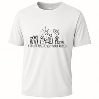 Christian Nativity Scene Cooling Performance Crew T-Shirt