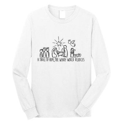 Christian Nativity Scene Long Sleeve Shirt