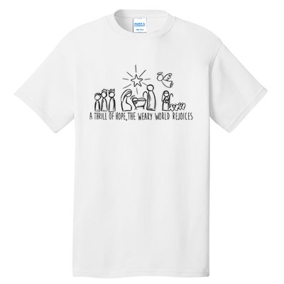 Christian Nativity Scene Tall T-Shirt