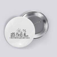 Christian Nativity Scene Button