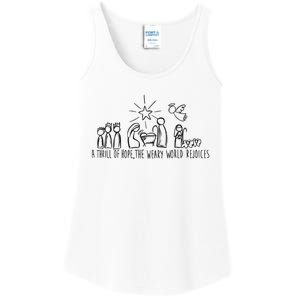 Christian Nativity Scene Ladies Essential Tank