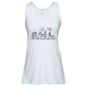 Christian Nativity Scene Ladies Essential Flowy Tank