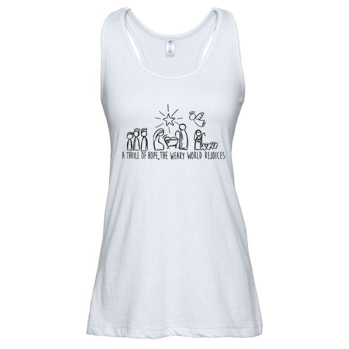 Christian Nativity Scene Ladies Essential Flowy Tank