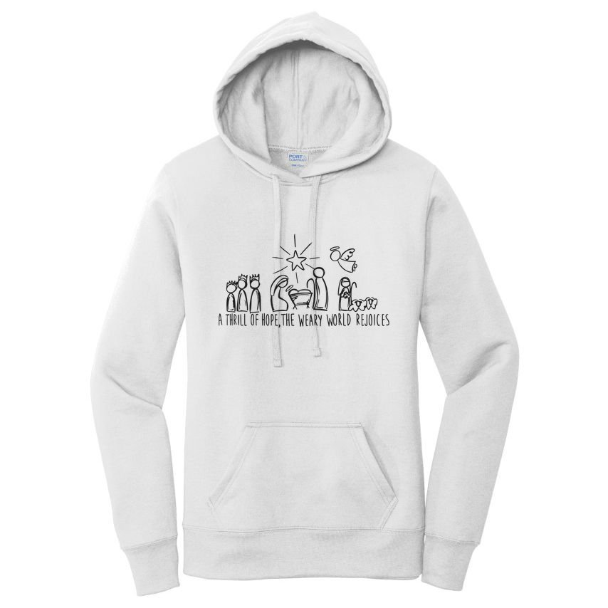 Christian Nativity Scene Women's Pullover Hoodie