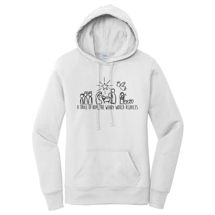 Christian Nativity Scene Women's Pullover Hoodie