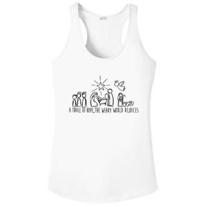 Christian Nativity Scene Ladies PosiCharge Competitor Racerback Tank