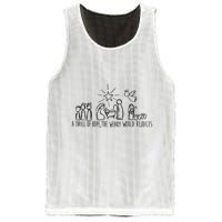 Christian Nativity Scene Mesh Reversible Basketball Jersey Tank