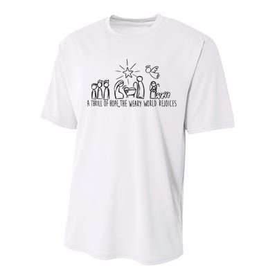 Christian Nativity Scene Performance Sprint T-Shirt